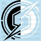 Dread S-Logo Decal, available in black or white, 5", 6" or 8"