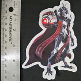 Big Bad Bird Boss 5" Clear Sticker