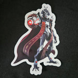 Big Bad Bird Boss 5" Clear Sticker