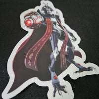 Big Bad Bird Boss 5" Clear Sticker