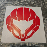 4.5" Hunter Helmet Decal, Red