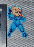SUITLESS BLUE Chibi Hunter 3.5 inch sticker