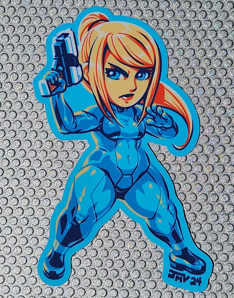 SUITLESS BLUE Chibi Hunter 3.5 inch sticker