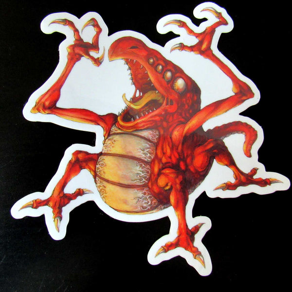 MDb Bestiary: Lava Croc 5" Clear Sticker