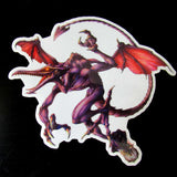 MDb Bestiary: Space Dragon 5" Clear Sticker