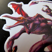 MDb Bestiary: Space Dragon 5" Clear Sticker