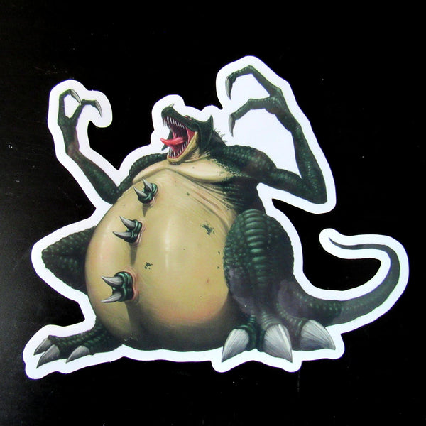 MDb Bestiary: Green Behemoth 5" Clear Sticker