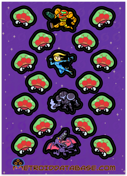 Smash Heroes 18-piece Sticker Sheet